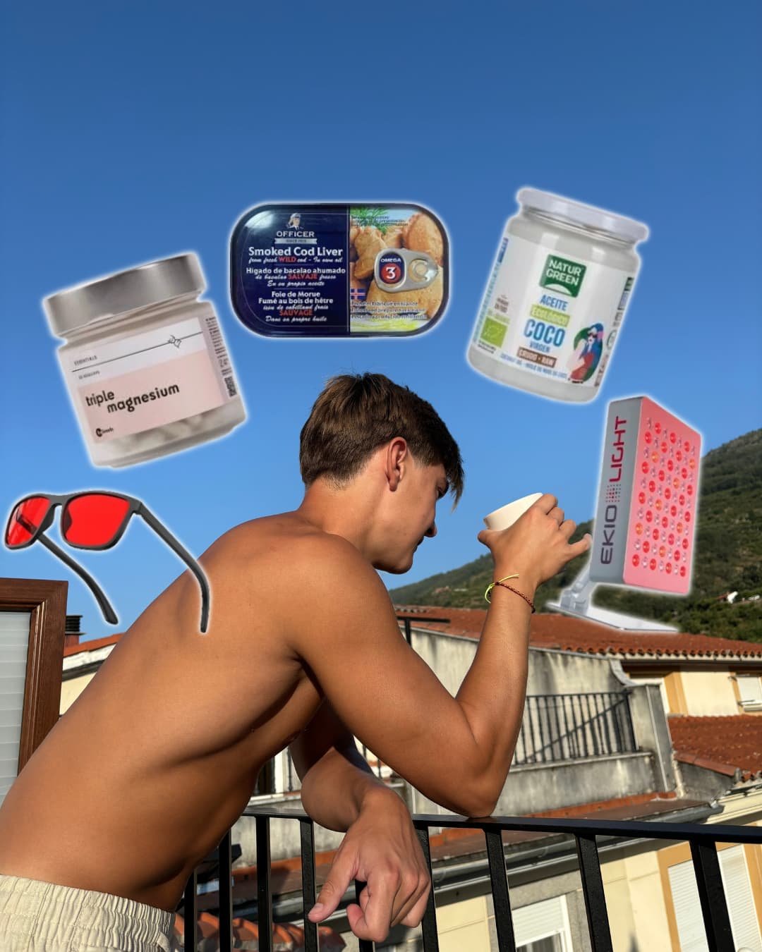 gafas-para-bloquear-la-luz-azul-agua-de-mar-belevels-adaptoheal-filtro-electromagnetismo- kombucha-natural-sarten de acero-luz-roja