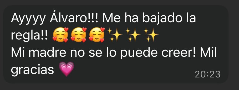 Recuperó su ciclo menstrual con Reset Metabolico de Dietalvaro