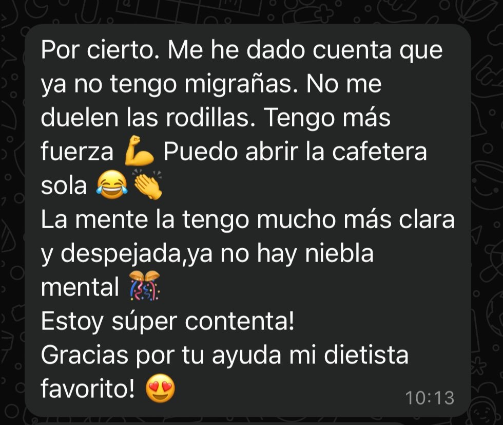 Eliminó migrañas y fatiga con Reset Metabolico de Dietalvaro